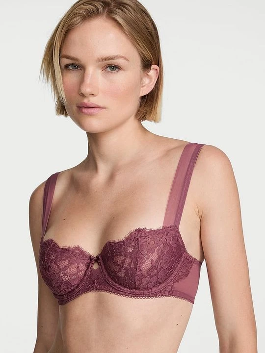 Zdjęcie produktu Dream Angels Biustonosz nieusztywniany balkonetka Wicked Mesh-Trim Victoria's Secret Różowy