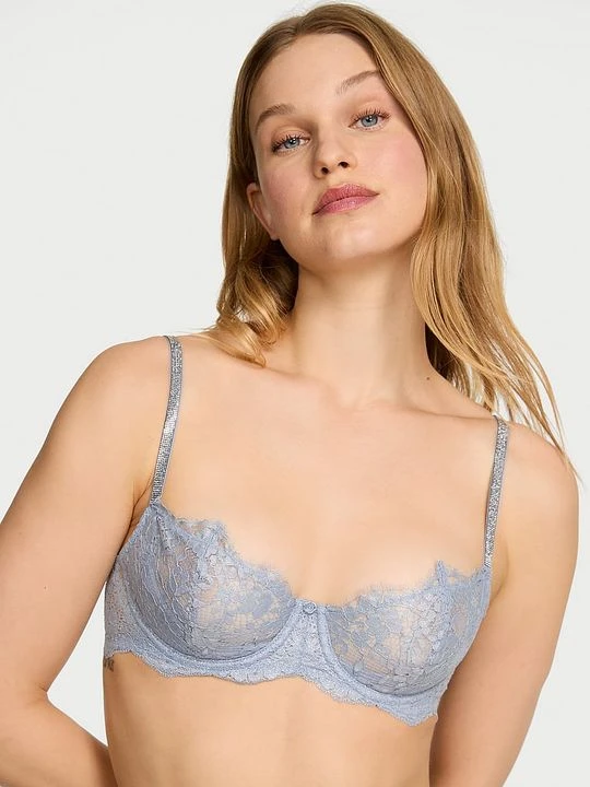 Zdjęcie produktu Dream Angels Biustonosz nieusztywniany balkonetka Wicked Twinkle Silver Victoria's Secret Niebieski