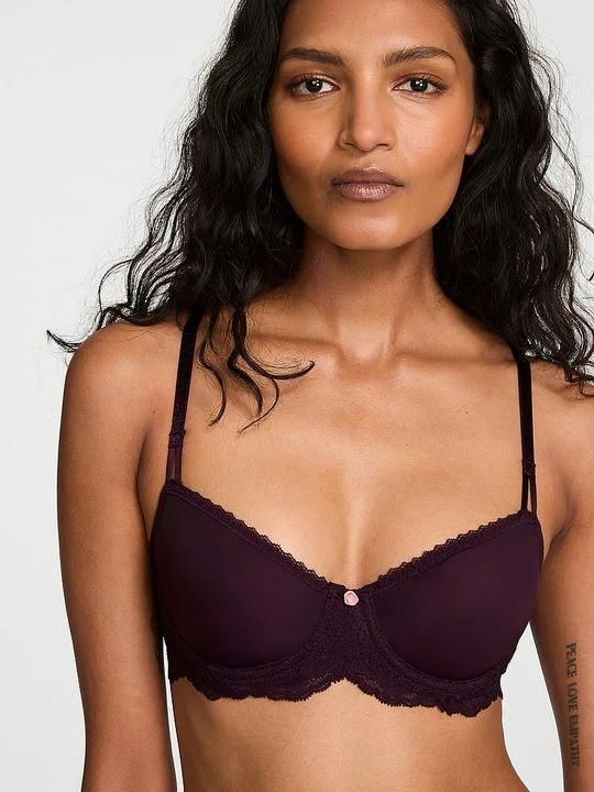 Zdjęcie produktu Dream Angels Biustonosz nieusztywniany z siateczki Wicked Victoria's Secret Brązowy