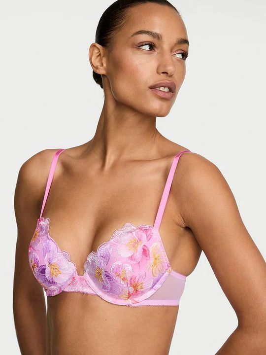 Zdjęcie produktu Dream Angels Biustonosz push-up z haftem Watercolor Victoria's Secret