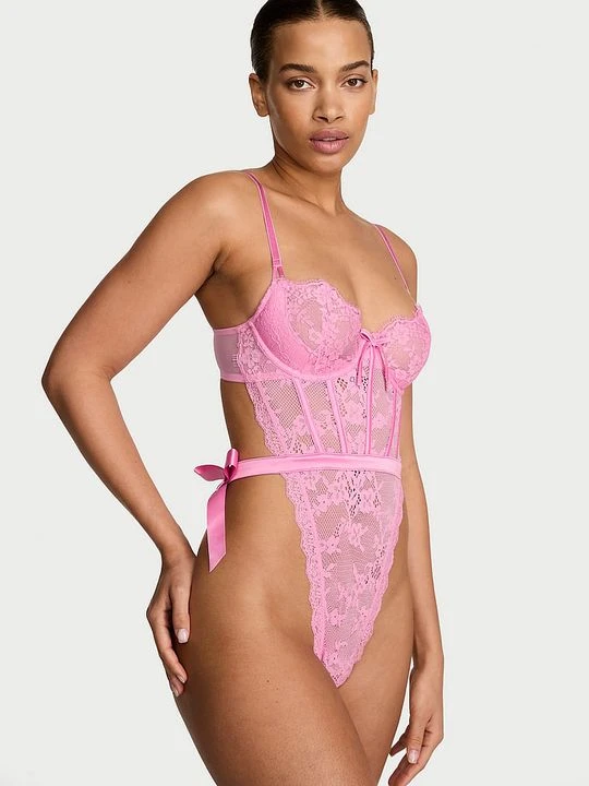 Zdjęcie produktu Dream Angels Body nieusztywniane koronkowe Wicked Victoria's Secret Różowy