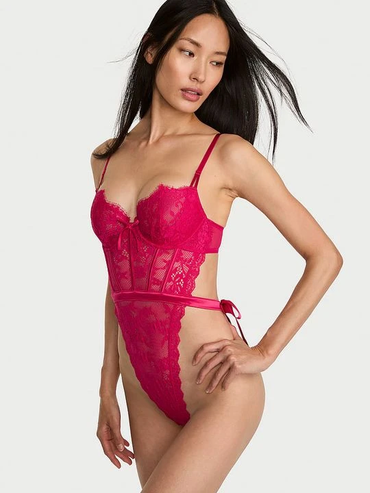 Zdjęcie produktu Dream Angels Body nieusztywniane koronkowe Wicked Victoria's Secret Różowy