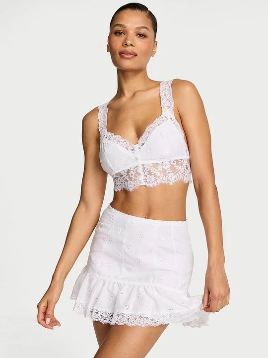 Zdjęcie produktu Dream Angels Spódniczka mini Butterflies Eyelet Victoria's Secret Biały