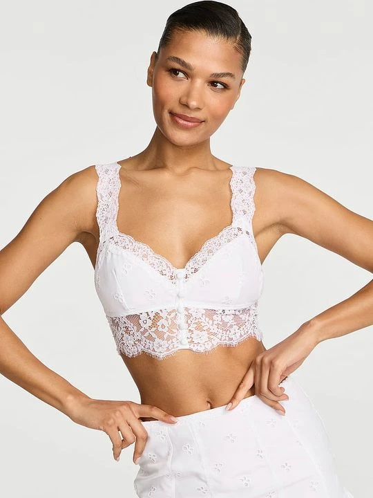 Zdjęcie produktu Dream Angels Top braletka Butterflies Eyelet Victoria's Secret Biały