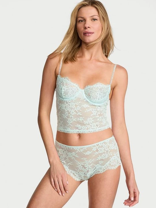 Zdjęcie produktu Dream Angels Zestaw do spania koronkowy Twinkle Lace Victoria's Secret Niebieski