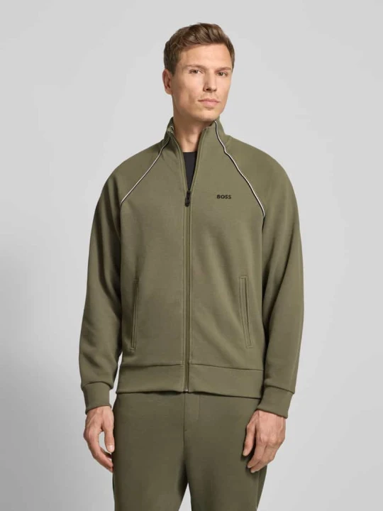 Zdjęcie produktu Dres o kroju regular fit z mieszanki bawełny model ‘TRACKSUIT SET’ Boss Beżowy