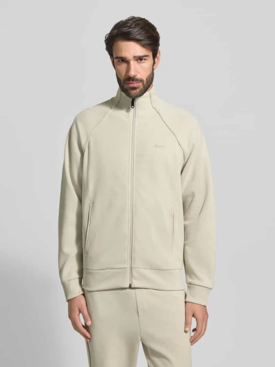 Zdjęcie produktu Dres o kroju regular fit z mieszanki bawełny model ‘TRACKSUIT SET’ Boss Złamany biały