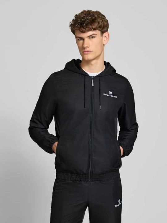 Zdjęcie produktu Dres o kroju regular fit z wyhaftowanym logo model 'Carson' Sergio Tacchini Czarny