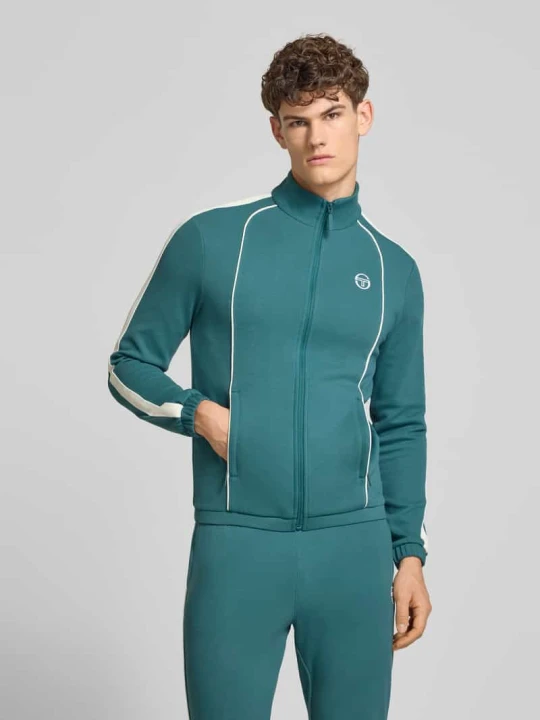 Zdjęcie produktu Dres o kroju slim fit z wyhaftowanym logo model „Egeo” Sergio Tacchini Petrol