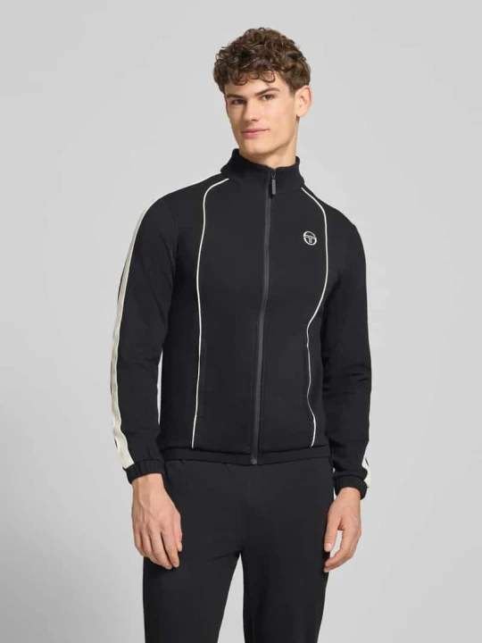 Zdjęcie produktu Dres o kroju slim fit z wyhaftowanym logo model „Egeo” Sergio Tacchini Czarny