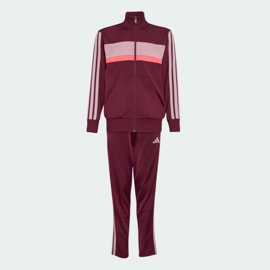 Zdjęcie produktu Dres Seasonal Essentials Tiberio 3-Stripes Tricot Kids Adidas bordowy