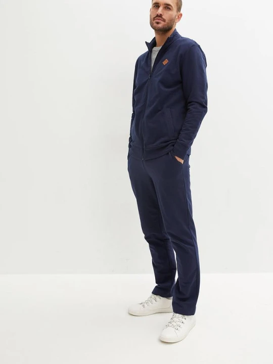Zdjęcie produktu Dres sportowy z czystej bawełny organicznej (komplet 2-cz.) BonPrix niebieski
