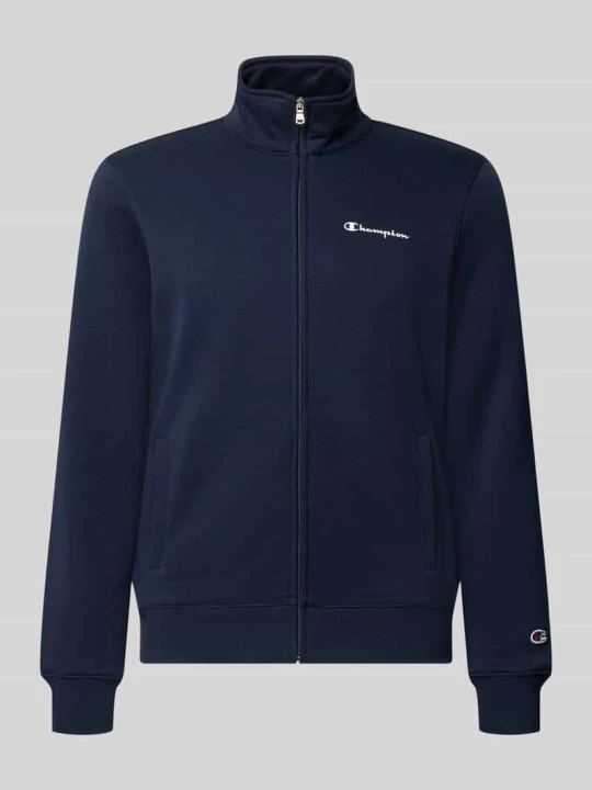 Zdjęcie produktu Dres z detalami z logo Champion Ciemnoniebieski