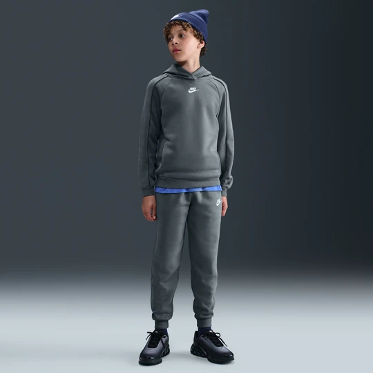Zdjęcie produktu Dres z kapturem dla dużych dzieci Nike Club Fleece - Szary