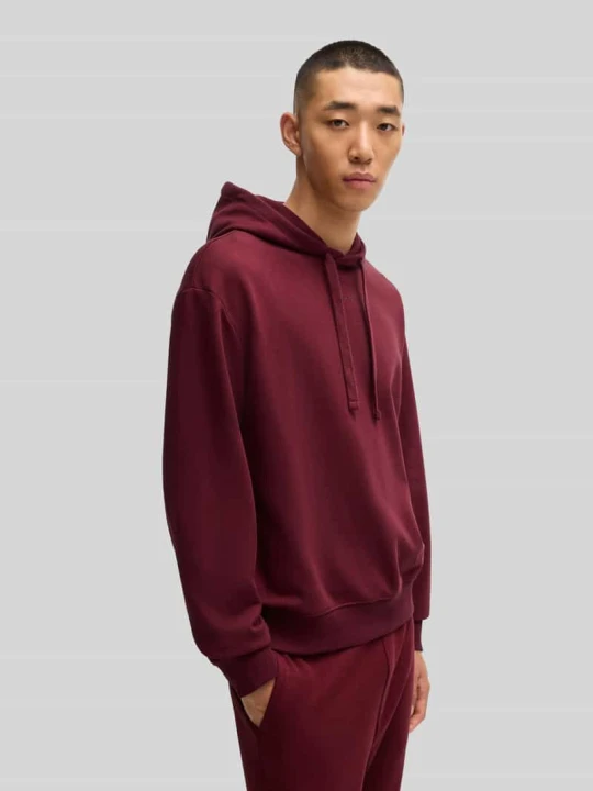 Zdjęcie produktu Dres z napisem z logo w dwuczęściowym zestawie Hugo Bordowy