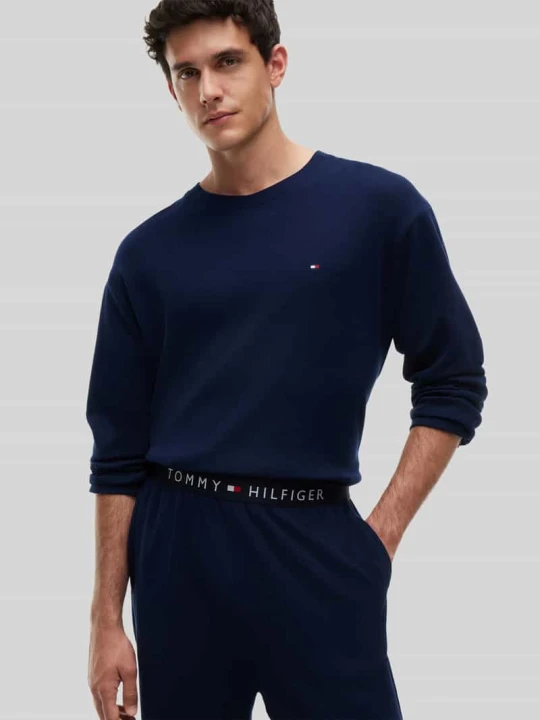 Zdjęcie produktu Dres z paskiem z logo w dwuczęściowa zestaw Tommy Hilfiger Granatowy