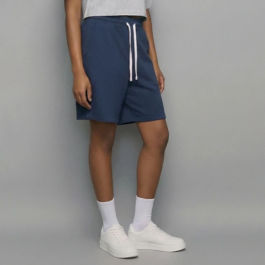 Zdjęcie produktu Dresowe szorty regular fit granatowe House