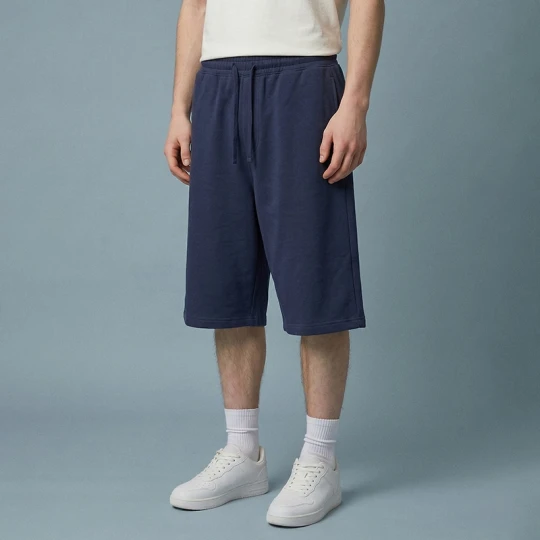 Zdjęcie produktu Dresowe szorty typu jorts granatowe House