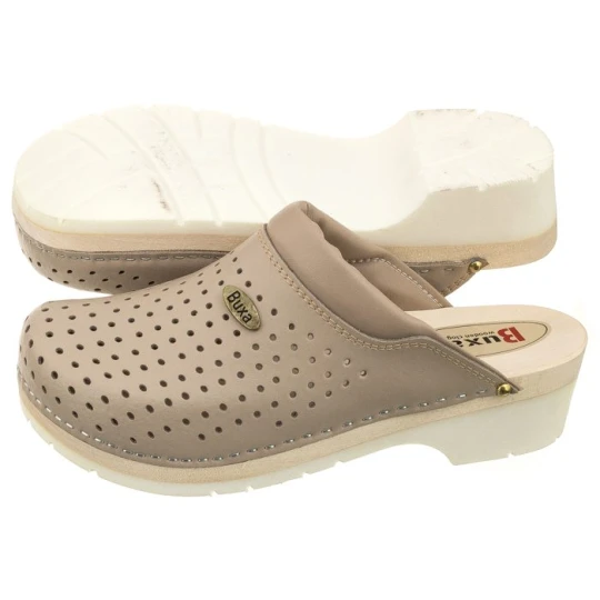 Zdjęcie produktu Drewniaki Supercomfort Beżowe FPU11 (BX4-e) Buxa