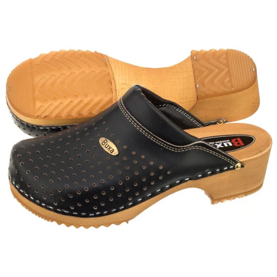 Zdjęcie produktu Drewniaki Supercomfort Czarne 2 F11 (BX2-i) Buxa