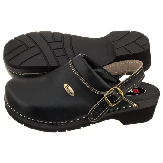 Zdjęcie produktu Drewniaki Supercomfort Czarne 2 FPU10p (BX7-c) Buxa