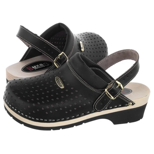 Zdjęcie produktu Drewniaki Supercomfort Czarne FPU11p (BX8-a) Buxa