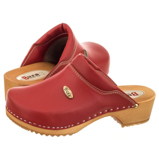 Zdjęcie produktu Drewniaki Supercomfort Czerwone F10 (BX1-c) Buxa