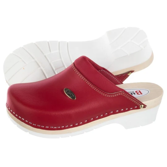 Zdjęcie produktu Drewniaki Supercomfort Czerwone FPU10 (BX3-c) Buxa