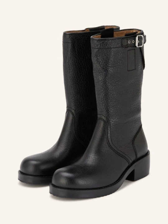 Zdjęcie produktu Dries Van Noten Botki Motocyklowe schwarz CZARNY