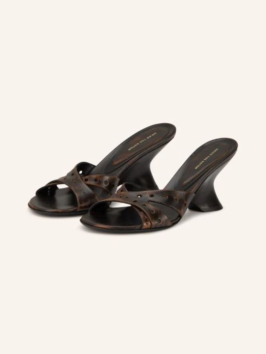 Zdjęcie produktu Dries Van Noten Klapki braun CIEMNOBRĄZOWY
