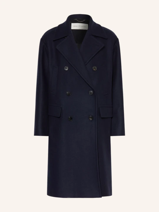 Zdjęcie produktu Dries Van Noten Płaszcz Wełniany blau GRANATOWY