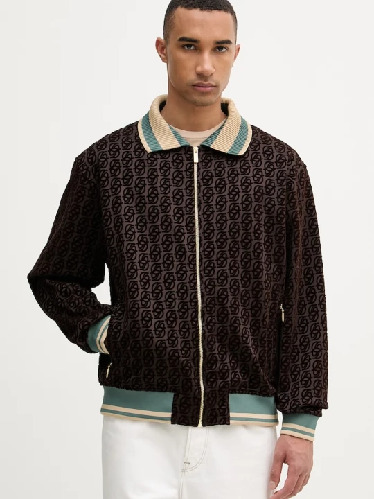 Zdjęcie produktu Drôle de Monsieur bluza La Veste SurvÍtement Monogramme Drole de Monsieur brązowy