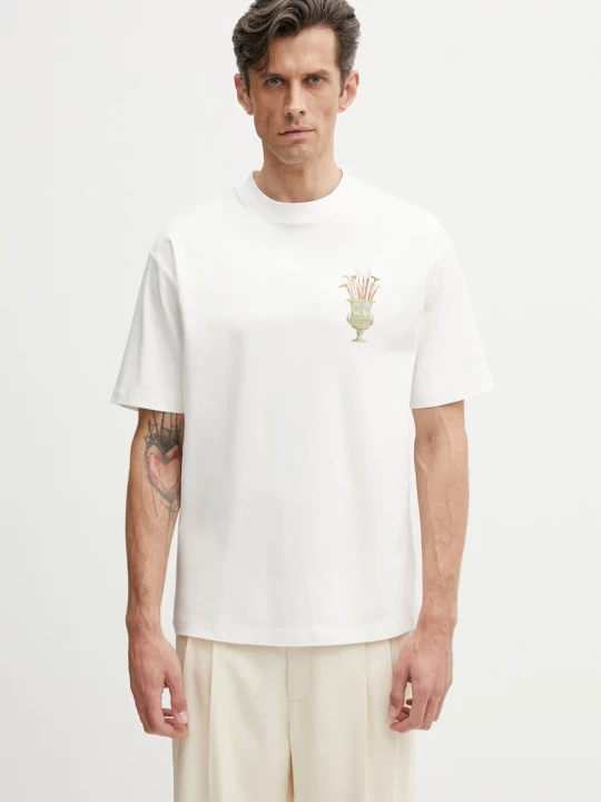 Zdjęcie produktu Drôle de Monsieur Cannes T-shirt męski bawełniany Drole de Monsieur