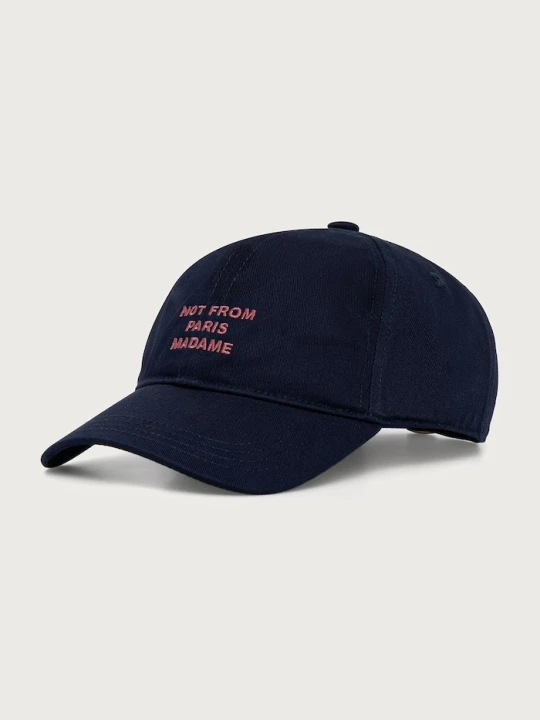 Zdjęcie produktu Drôle de Monsieur czapka z daszkiem męska bawełniana Slogan Drole de Monsieur granatowy