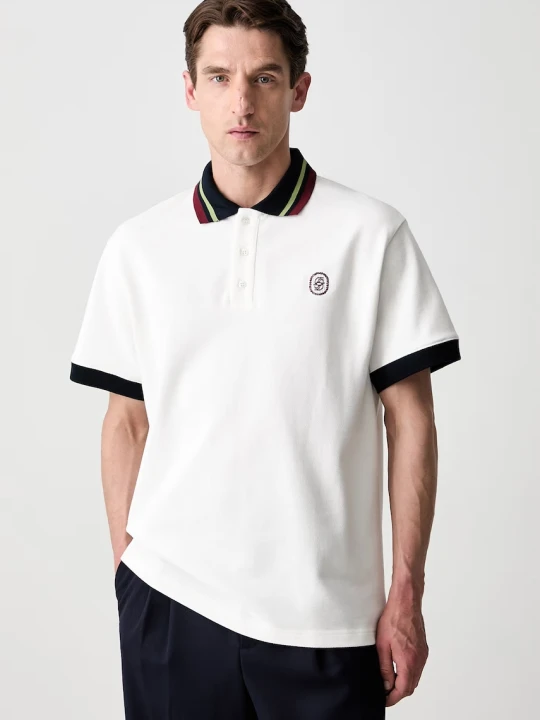 Zdjęcie produktu Drôle de Monsieur D Mirror polo bawełniane męskie Drole de Monsieur