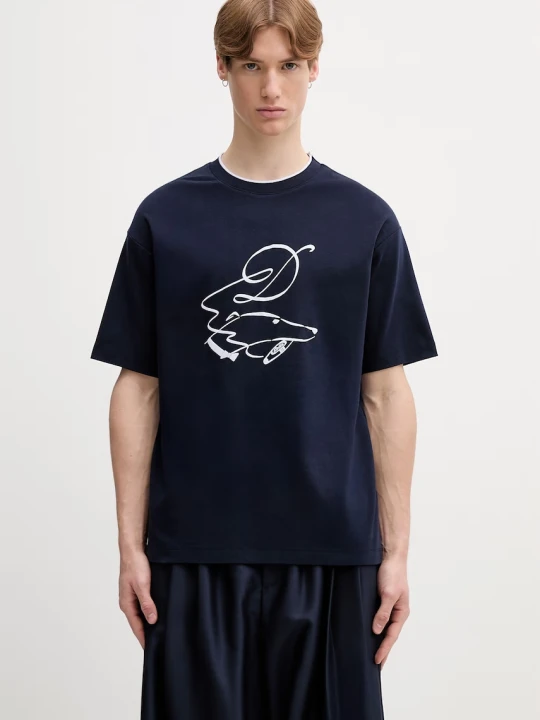 Zdjęcie produktu Drôle de Monsieur Dandy Dog T-shirt bawełniany męski Drole de Monsieur