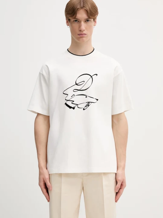 Zdjęcie produktu Drôle de Monsieur Dandy Dog T-shirt bawełniany męski Drole de Monsieur