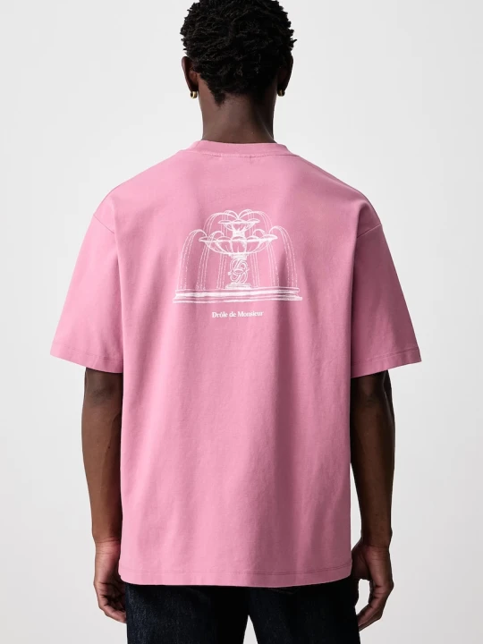 Zdjęcie produktu Drôle de Monsieur Fountain T-shirt bawełniany męski Drole de Monsieur