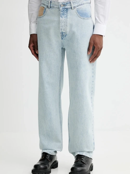 Zdjęcie produktu Drôle de Monsieur jeansy relaxed fit męskie Le Jean DElavE Drole de Monsieur niebieski