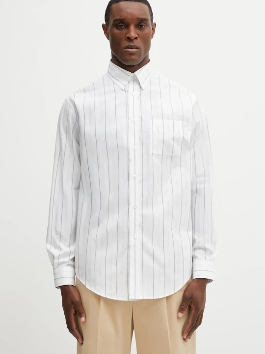 Zdjęcie produktu Drôle de Monsieur koszula bawełniana Chemise Rayée Monogramme Drole de Monsieur