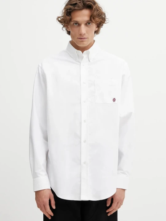 Zdjęcie produktu Drôle de Monsieur koszula bawełniana La Chemise Oxford Drole de Monsieur biały