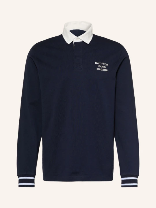 Zdjęcie produktu Drôle De Monsieur Koszulka Polo Z Jerseyu blau Drole de Monsieur