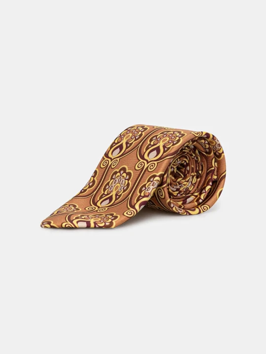 Zdjęcie produktu Drôle de Monsieur krawat jedwabny Cravate Tapisserie Florale Drole de Monsieur
