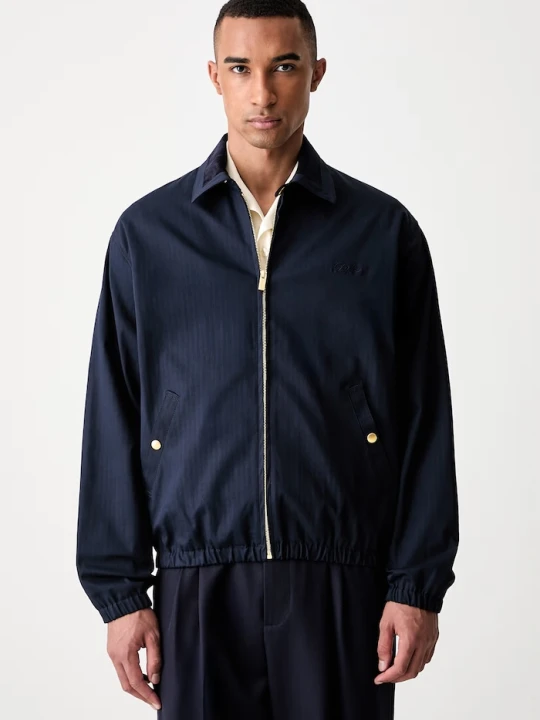 Zdjęcie produktu Drôle de Monsieur kurtka przejściowa męska bawełniana z elastanem Le Blouson DrUle Drole de Monsieur granatowy