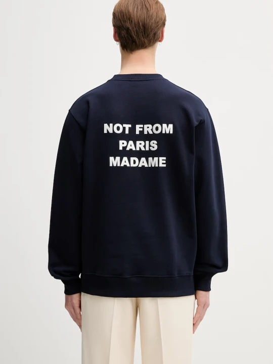 Zdjęcie produktu Drôle de Monsieur Le Sweatshirt Slogan bluza bawełniana męska Drole de Monsieur