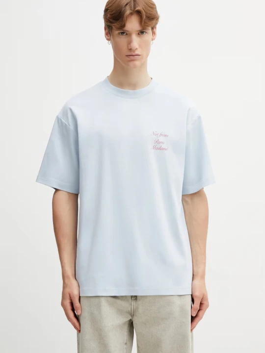 Zdjęcie produktu Drôle de Monsieur Le T-Shirt Slogan Calligraphy t-shirt męski bawełniany Drole de Monsieur
