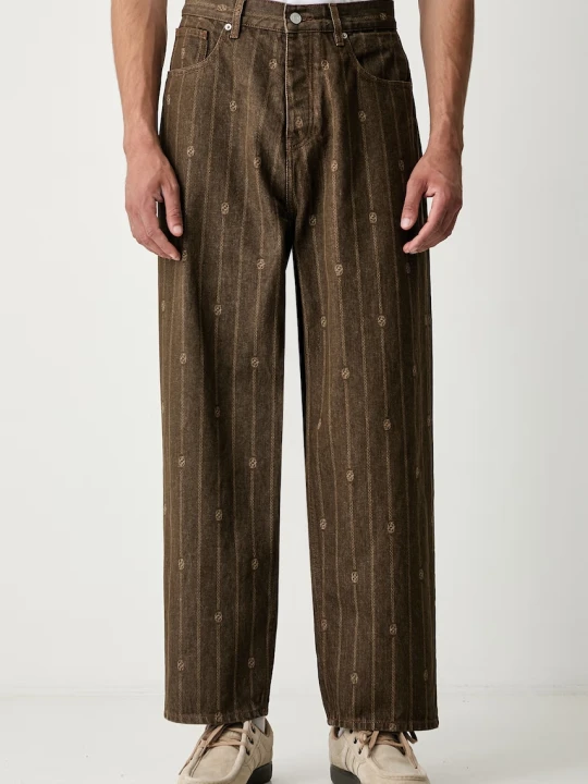 Zdjęcie produktu Drôle de Monsieur Monogram jeansy relaxed fit męskie Drole de Monsieur