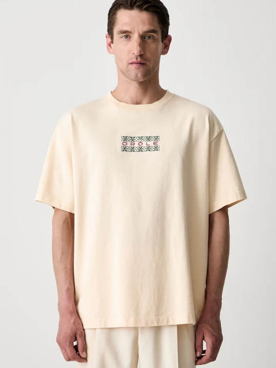Zdjęcie produktu Drôle de Monsieur Ornements T-shirt bawełniany męski Drole de Monsieur
