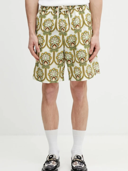Zdjęcie produktu Drôle de Monsieur Short Tapisserie Florale Lin szorty z lnem męskie Drole de Monsieur