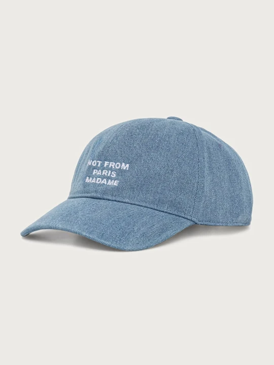 Zdjęcie produktu Drôle de Monsieur Slogan czapka bejsbolówka jeansowa męska Drole de Monsieur
